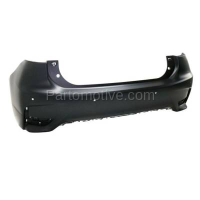Aftermarket Replacement - BUC-3864RC CAPA 2016-2017 Lexus CT200h 1.8L (Base & F Sport) Rear Bumper Cover Assembly (with Park Assist Sensor Holes) Primed Plastic - Image 2