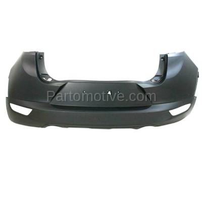 Aftermarket Replacement - BUC-3878RC CAPA 2016-2019 Mazda CX-3 (2.0 Liter Engine) Rear Bumper Cover Assembly (with Reflector Light Holes) Primed Top Textured Bottom - Image 1