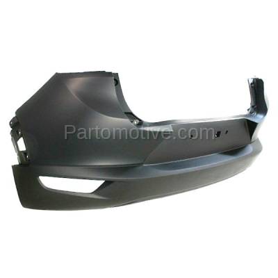 Aftermarket Replacement - BUC-3878RC CAPA 2016-2019 Mazda CX-3 (2.0 Liter Engine) Rear Bumper Cover Assembly (with Reflector Light Holes) Primed Top Textured Bottom - Image 2
