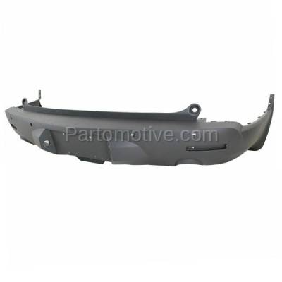 Aftermarket Replacement - BUC-3686RC CAPA 2009-2012 Chevrolet Traverse Rear Bumper Cover Assembly (with Park Assist Sensor Holes & Dual Exhaust Cutouts) Textured Plastic - Image 2