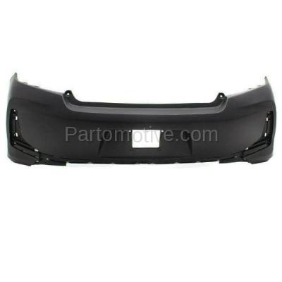 Aftermarket Replacement - BUC-3720RC CAPA 2016-2017 Honda Accord Coupe (EX, EX-L, LX-S, Touring) Rear Bumper Cover Assembly (without Park Aid Sensor Holes) Primed - Image 1