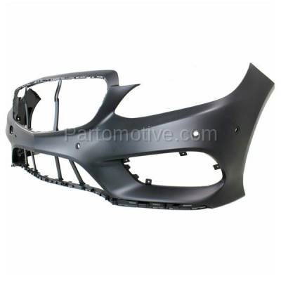 Aftermarket Replacement - BUC-3901FC CAPA 2014-2016 Mercedes-Benz E-Class (with AMG Styling Package) Front Bumper Cover Assembly with Park Assist Sensor Holes - Image 2