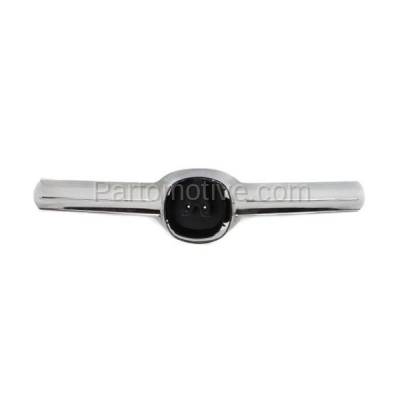 Aftermarket Replacement - GRT-1000 2004-2006 Acura TL (Base Model) 6Cyl, 3.2L Engine (Sedan 4-Door) Front Center Grille Trim Molding (without Emblem) Chrome Plastic - Image 1