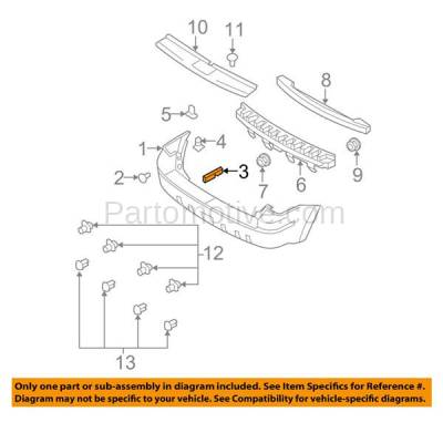 Aftermarket Replacement - BRT-1017RR 08-12 Escape & 08-11 Mariner Rear Bumper Retainer Mounting Brace Support Right Passenger Side Primed Steel - Image 3