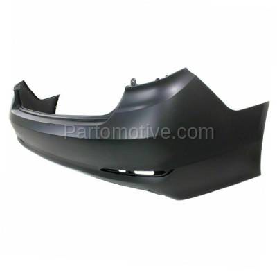 Aftermarket Replacement - BUC-3754RC CAPA 2015-2017 Hyundai Sonata (excluding Hybrid) Rear Bumper Cover Assembly (with Rear Object Sensor Holes) Primed Plastic - Image 2