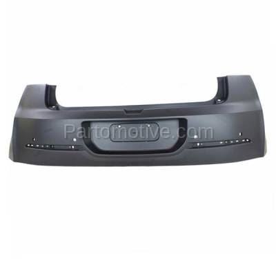 Aftermarket Replacement - BUC-3689RC CAPA 2011-2015 Chevrolet Volt (1.4L) Rear Bumper Cover Assembly (with Rear View Camera & Park Assist Sensor Holes) Primed Plastic - Image 1