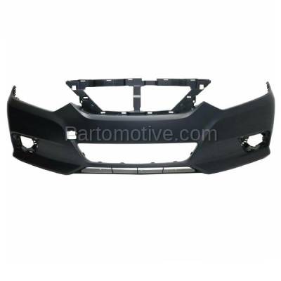 Aftermarket Replacement - BUC-3986FC CAPA 2016-2018 Nissan Altima (2.5 & 3.5 Liter Engine) Front Bumper Cover Assembly without Park Assist Sensor Holes - Image 1