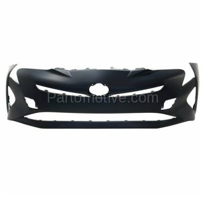 Aftermarket Replacement - BUC-4040FC CAPA 2016-2018 Toyota Prius Hatchback (1.8 Liter Electric/Gas Engine) Front Bumper Cover Assembly with Park Assist Sensor Holes - Image 1