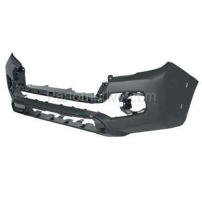 Aftermarket Replacement - BUC-4035FC CAPA 2016-2018 2019 Tacoma Pickup Truck Front Bumper Cover Assembly with Wheel Flare Slots (with Fog Light Holes) Textured Black Plastic - Image 2