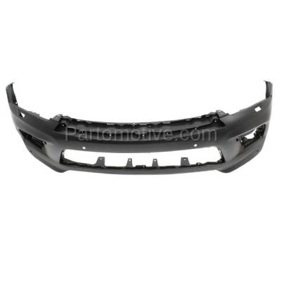 Aftermarket Replacement - BUC-3770FC CAPA 2015-2017 Infiniti QX80 (Models with Collision Warning) Front Bumper Cover Assembly (with Headlight Washer Holes) Primed Plastic - Image 3