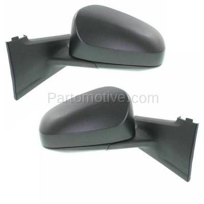 Aftermarket Replacement - MIR-2365AL & MIR-2365AR 2012-2014 Toyota Yaris (Hatchback) (Japan Built) Rear View Mirror Assembly Manual, Manual Folding, Black Textured SET PAIR Left & Right Side - Image 2