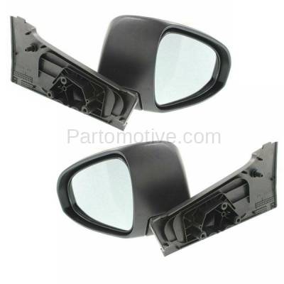 Aftermarket Replacement - MIR-2365AL & MIR-2365AR 2012-2014 Toyota Yaris (Hatchback) (Japan Built) Rear View Mirror Assembly Manual, Manual Folding, Black Textured SET PAIR Left & Right Side - Image 3
