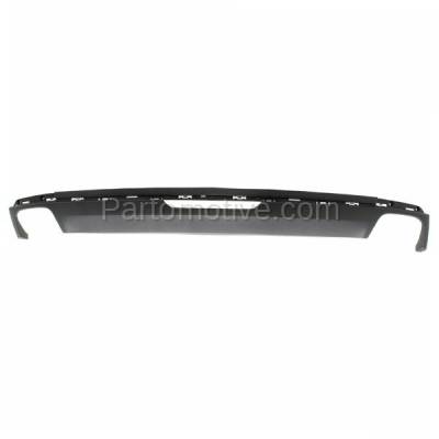 Aftermarket Replacement - VLC-1524RC CAPA 2016-2018 Cadillac CT6 (3.0 & 3.6 Liter V6 Engine) Rear Bumper Lower Spoiler Valance Air Dam Deflector Apron Panel Textured Plastic - Image 1