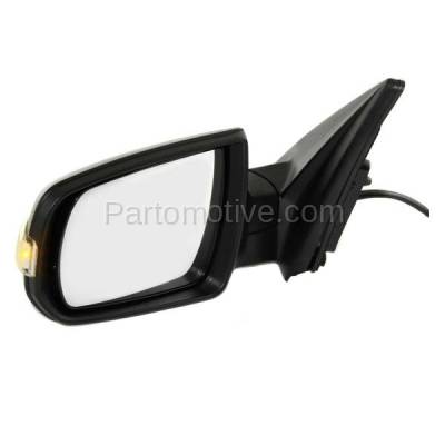 Aftermarket Replacement - MIR-2042AL 2011-2015 Kia Sorento Rear View Mirror Assembly Power, Manual Folding, Heated with Turn Signal Light Paintable Housing Left Driver Side - Image 1