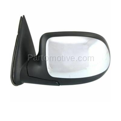 Aftermarket Replacement - MIR-1605AL 1999-2002 GMC Sierra Pickup Truck & 2000-2002 Yukon & Yukon XL Rear View Mirror Assembly Power, Non-Heated Chrome Left Driver Side - Image 2