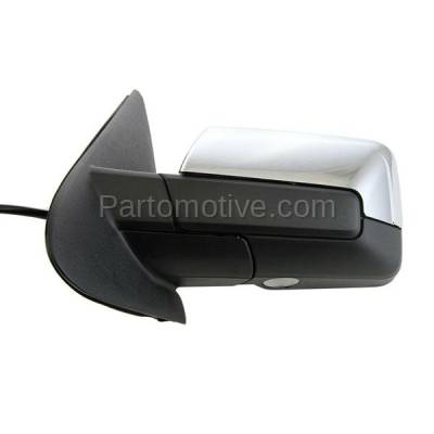 Aftermarket Replacement - MIR-2049L 2007-2008 Ford Expedition & Lincoln Navigator Mirror Power, Folding, Heated with Memory, Signal, Puddle Light Chrome Cap Left Driver Side - Image 2