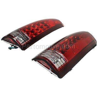 Aftermarket Replacement - KV-STYCV8802TL1 Pair LED Tail Light for 1988-1999 Chevrolet K1500 & 1988-99 C1500 Clear/Red Lens - Image 2