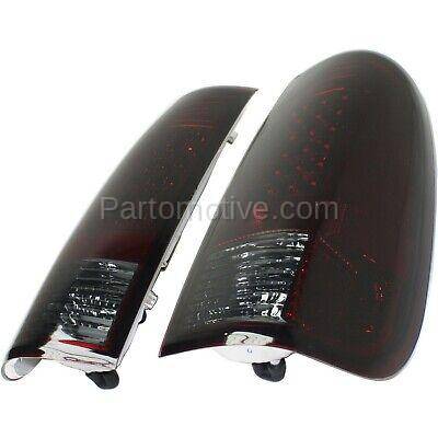 Aftermarket Replacement - KV-STYFD9707TL2 Tail Light For 97-2003 Ford F-150 Set of 2 LH and RH Smoke Red Lens - Image 2