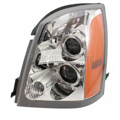 Aftermarket Replacement - HLT-2264LC CAPA 2004-2009 Cadillac SRX (3.6 & 4.6 Liter Engine) Front Composite Headlight Headlamp Halogen Assembly (with Bulbs) Left Driver Side - Image 1