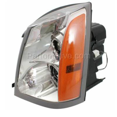 Aftermarket Replacement - HLT-2264LC CAPA 2004-2009 Cadillac SRX (3.6 & 4.6 Liter Engine) Front Composite Headlight Headlamp Halogen Assembly (with Bulbs) Left Driver Side - Image 2