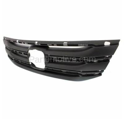 Aftermarket Replacement - GRL-1873C CAPA 2011-2013 Honda Odyssey (3.5 Liter V6 Engine) Front Center Face Bar Grille Assembly Textured Gray Plastic without Emblem - Image 2
