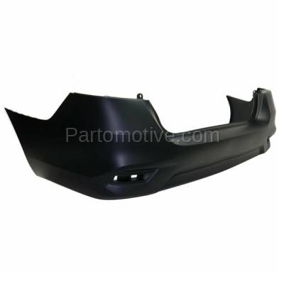 Aftermarket Replacement - BUC-3999RC CAPA 2016-2019 Nissan Sentra (Except SR Model) (Standard Type) Rear Bumper Cover Assembly Primed Top Textured Bottom Plastic - Image 2