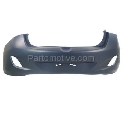 Aftermarket Replacement - BUC-3750RC CAPA 2013-2017 Hyundai Elantra GT (Base, GL, GLS, L, Limited, SE) Hatchback (1.8 & 2.0 Liter) Rear Bumper Cover Assembly Primed - Image 1