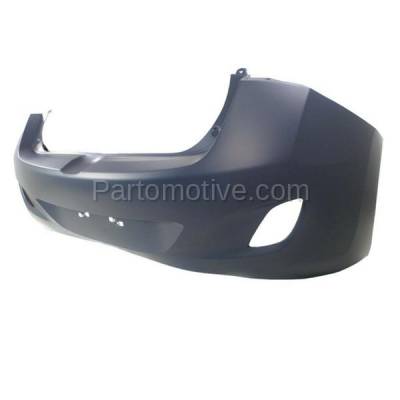 Aftermarket Replacement - BUC-3750RC CAPA 2013-2017 Hyundai Elantra GT (Base, GL, GLS, L, Limited, SE) Hatchback (1.8 & 2.0 Liter) Rear Bumper Cover Assembly Primed - Image 2