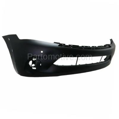 Aftermarket Replacement - BUC-3763FC CAPA 2011-2013 Infiniti QX56 (without Premium & Technology Package) Front Bumper Cover Assembly with 2 Park Assist Sensor Holes Plastic - Image 2