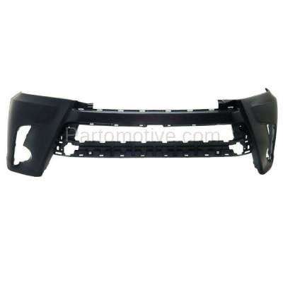 Aftermarket Replacement - BUC-4048FC CAPA 2017-2019 Toyota Highlander Front Upper Bumper Cover Assembly (with Park Assist Sensor Holes) with Fog Lamp Cutouts Plastic - Image 1