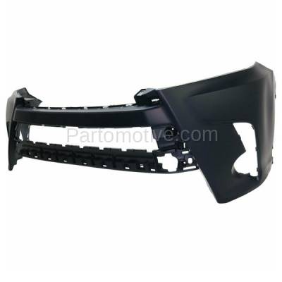 Aftermarket Replacement - BUC-4048FC CAPA 2017-2019 Toyota Highlander Front Upper Bumper Cover Assembly (with Park Assist Sensor Holes) with Fog Lamp Cutouts Plastic - Image 2