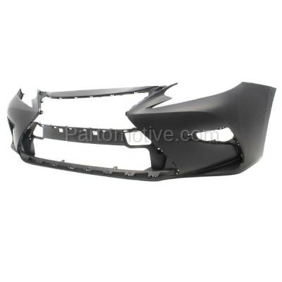 Aftermarket Replacement - BUC-3830FC CAPA 2016-2018 Lexus ES300h & ES350 (Japan Built) Front Bumper Cover Assembly (with Park Assist Sensor Holes) Primed Plastic - Image 2