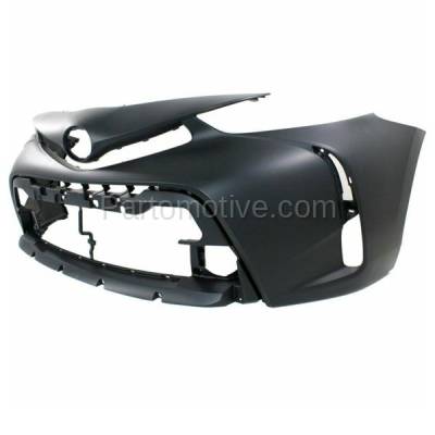 Aftermarket Replacement - BUC-4033FC CAPA 2015-2017 Toyota Prius V 1.8L Front Bumper Cover Assembly (without Park Assist Sensor Holes) Primed Paint to Match Plastic - Image 2