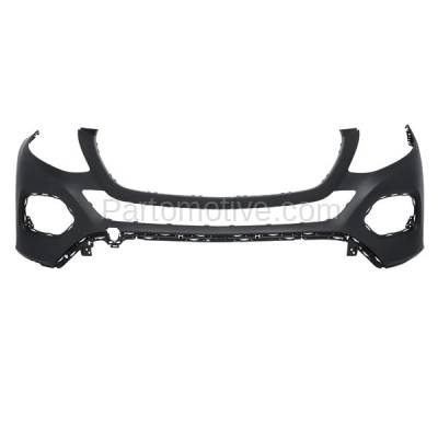 Aftermarket Replacement - BUC-3920FC CAPA 2016-2018 Mercedes-Benz GLE-Class (without AMG Styling Package) Front Bumper Cover Assembly without Park Assist Sensor Holes - Image 1