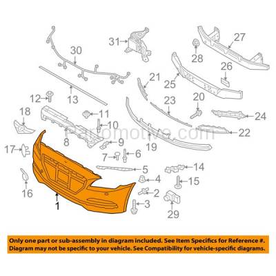Aftermarket Replacement - BUC-3737FC CAPA 2015 2016 Hyundai Genesis & 2017 G80 Front Bumper Cover Assembly with Park Assist (without Headlight Washer Holes) Primed - Image 3