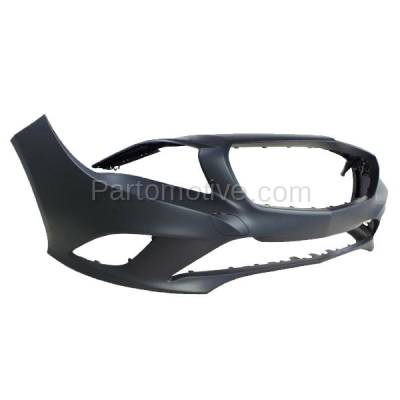 Aftermarket Replacement - BUC-3904FC CAPA 2014-2016 Mercedes-Benz CLA250 (without AMG Styling Package) Front Bumper Cover Assembly without Park Aid Sensor Holes - Image 2