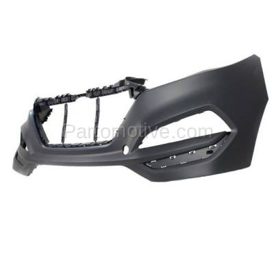 Aftermarket Replacement - BUC-3741FC CAPA 2016-2018 Hyundai Tucson Front Bumper Cover Assembly without Park Assist Sensor Holes (with Tow & Fog Light Holes) Primed Plastic - Image 2