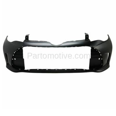 Aftermarket Replacement - BUC-4038FC CAPA 2016-2018 Toyota Avalon & Avalon Hybrid Front Bumper Cover Assembly (without Park Assist Sensor Holes) Primed Plastic - Image 1