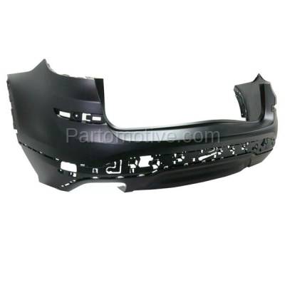 Aftermarket Replacement - BUC-3607RC CAPA 2015-2017 BMW X3 (without M Sport & X-Line Package) Rear Bumper Cover Assembly (without Park Distance Sensor Holes) Primed - Image 2
