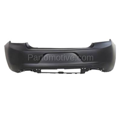 Aftermarket Replacement - BUC-3652RC CAPA 2015-2019 Dodge Charger Rear Bumper Cover Assembly (without Tow Hook & Park Assist Sensor Holes) without Side Vent Style - Image 1