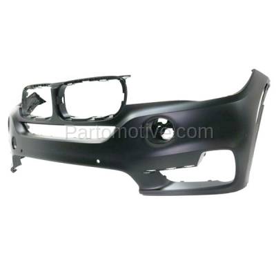 Aftermarket Replacement - BUC-3576FC CAPA 2014-2018 BMW X5 (without M Sport Package) Front Bumper Cover Assembly (with Park Assist & Surround View) without Night Vision - Image 2