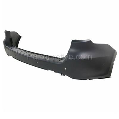 Aftermarket Replacement - BUC-3648RC CAPA 2014 2015 Dodge Durango Rear Upper Bumper Cover Assembly Primed (with Park Assist Sensor Holes) with Blind Spot Sensor Type - Image 2