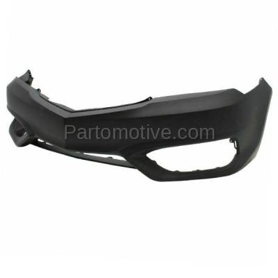Aftermarket Replacement - BUC-3531FC CAPA 2016-2019 Acura ILX Front Bumper Cover Assembly (without Park Assist Sensor Holes) (with Fog Lamp Cutout) Primed Plastic - Image 2