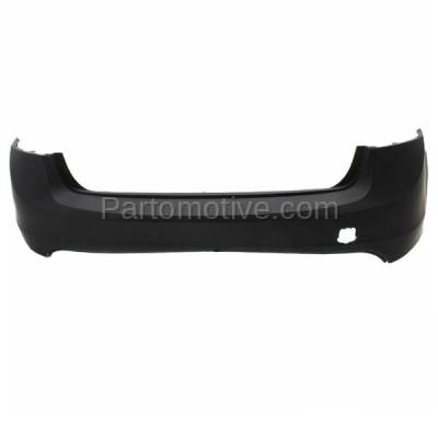 Aftermarket Replacement - BUC-4079RC CAPA 2011-2018 Volvo S60 (excluding Cross Country Model) Rear Bumper Cover Assembly (without Park Assist Sensor Holes) Primed Plastic - Image 1