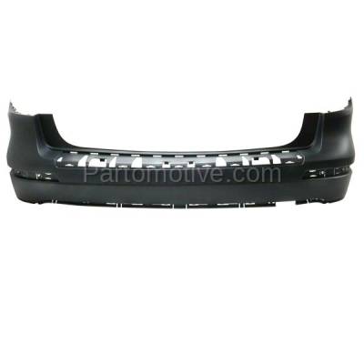 Aftermarket Replacement - BUC-3948RC CAPA 2013-2016 Mercedes-Benz GL-Class (without AMG Styling Package) Rear Bumper Cover Assembly without Park Assist Sensor Holes - Image 1