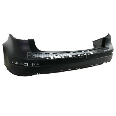 Aftermarket Replacement - BUC-3948RC CAPA 2013-2016 Mercedes-Benz GL-Class (without AMG Styling Package) Rear Bumper Cover Assembly without Park Assist Sensor Holes - Image 2