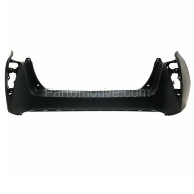 Aftermarket Replacement - BUC-4058RC CAPA 2016-2018 Toyota Prius 1.8L (Hatchback 4-Door) Rear Bumper Cover Assembly (without Park Assist Sensor Holes) Primed Plastic - Image 1