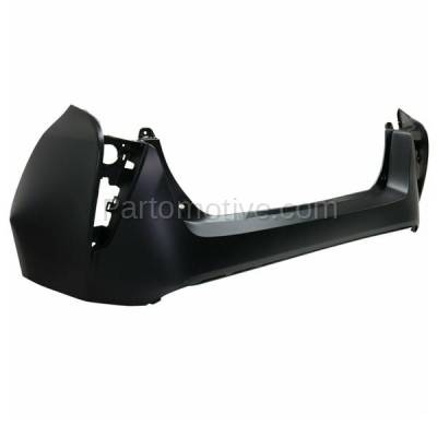 Aftermarket Replacement - BUC-4058RC CAPA 2016-2018 Toyota Prius 1.8L (Hatchback 4-Door) Rear Bumper Cover Assembly (without Park Assist Sensor Holes) Primed Plastic - Image 2