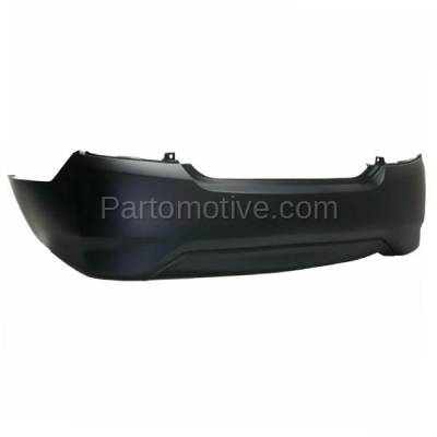 Aftermarket Replacement - BUC-3992RC CAPA 2015-2018 Nissan Versa (Sedan 4-Door) (1.6 Liter Engine) Rear Bumper Cover Assembly Primed Top, Bottom Textured Plastic - Image 2