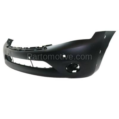 Aftermarket Replacement - BUC-3769FC CAPA 2013 Infiniti QX56 & 2014 QX80 (with Premium Package) Front Bumper Cover Assembly with Park Sensor & Headlamp Washer Holes - Image 2